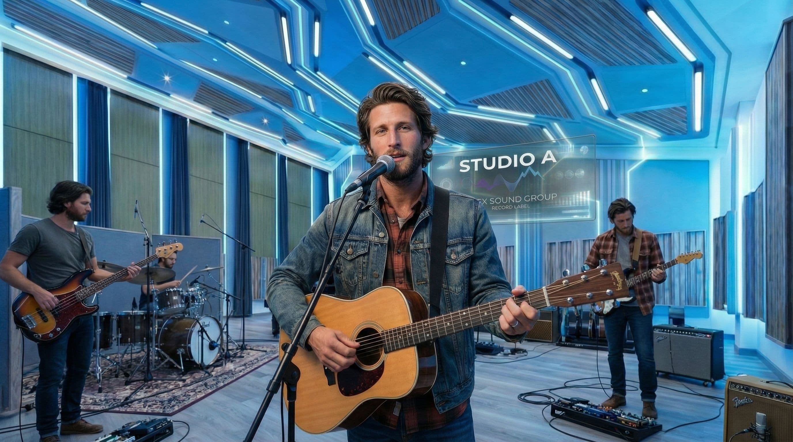 Colt Rainer in the studio