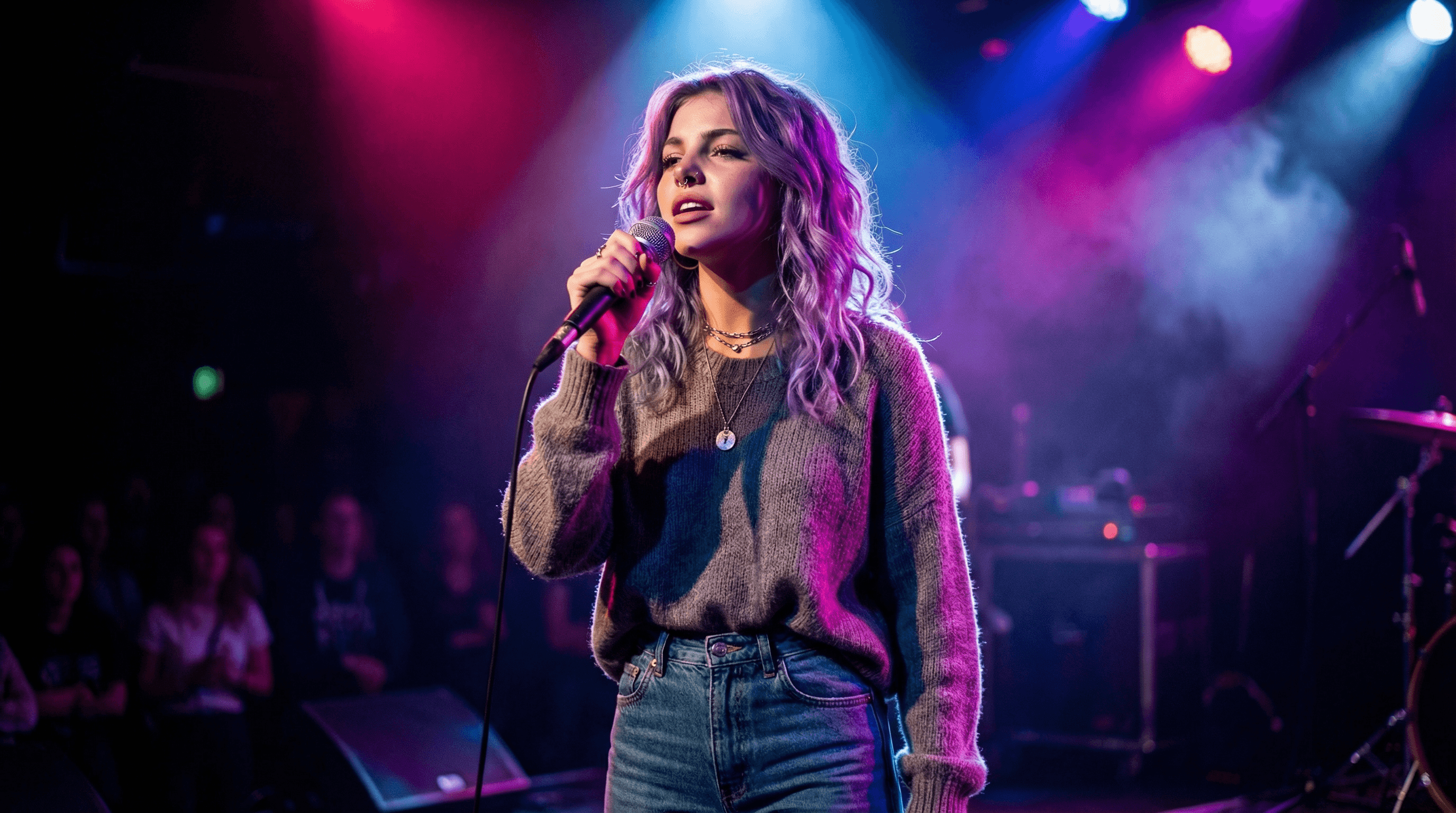 Luna Grey stage power stance