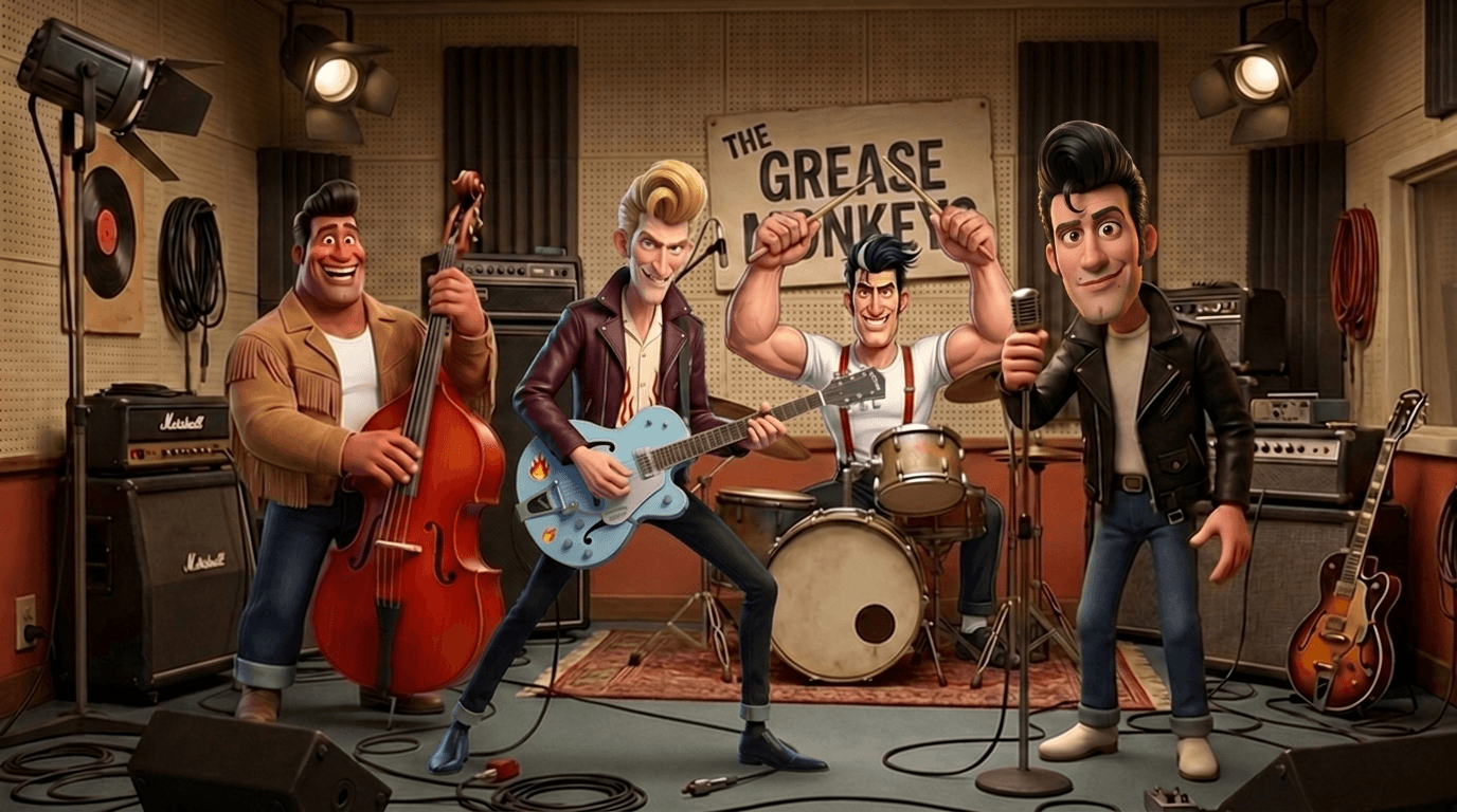 The Grease Monkeys performance 1
